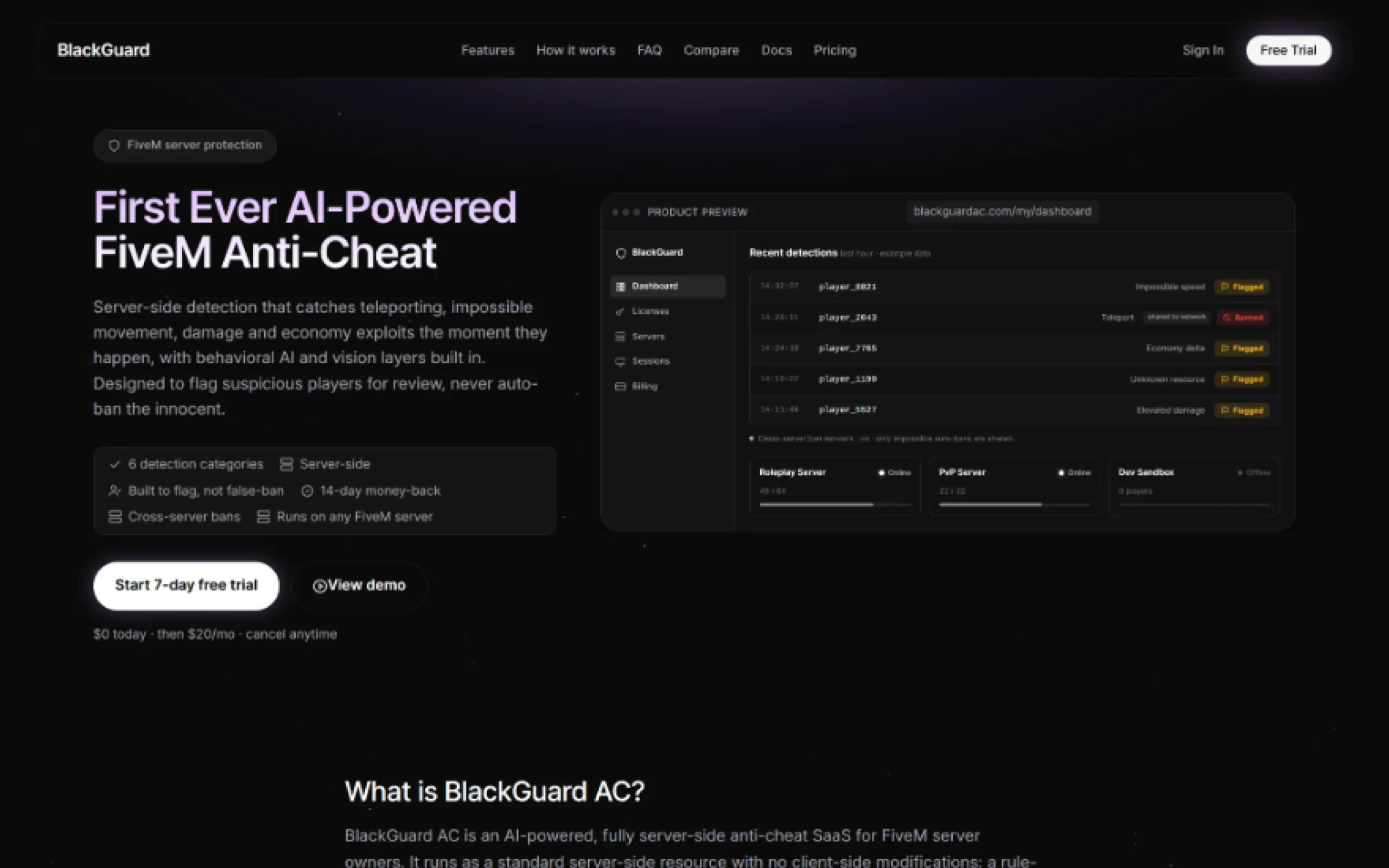 BlackGuard AC - Anti-Cheat Solution