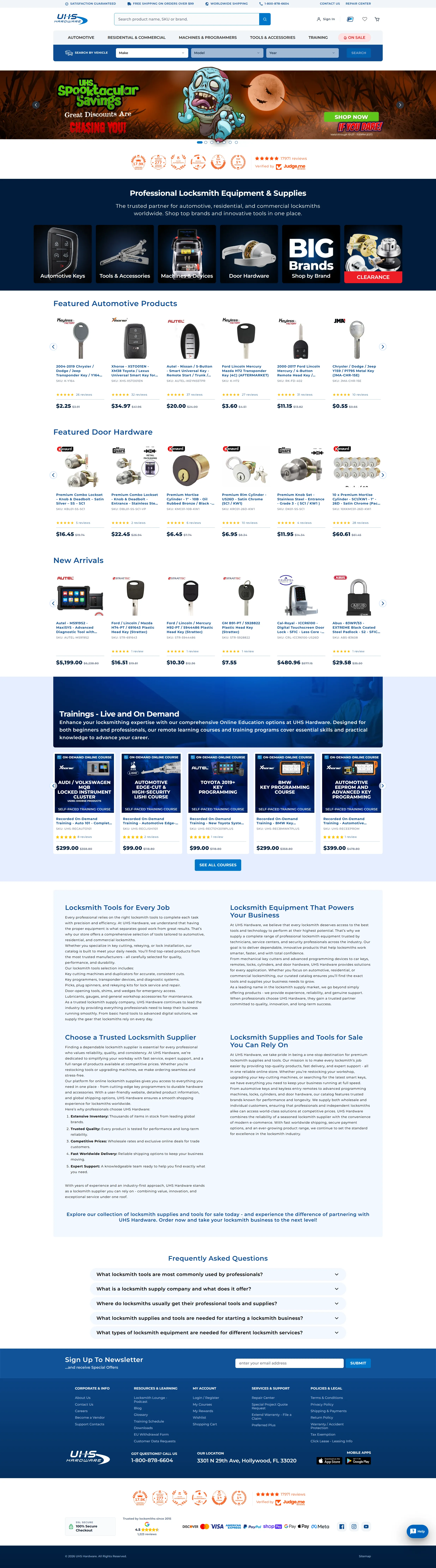 UHS Hardware - Professional Locksmith Supplies